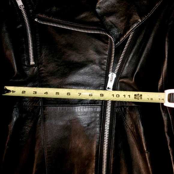 π€VNTG MINT Black Leather Moto Dress by Michael Hoban 4 North Beach Leather π€ - Picture 9 of 13